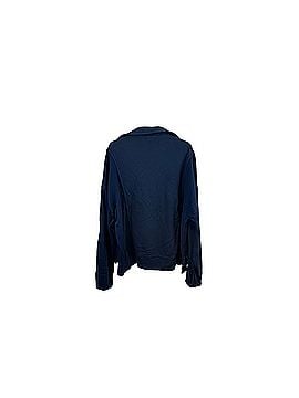 Pilcro Navy Johnny Collar Pullover Sweatshirt (view 2)