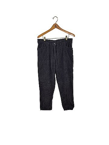 Poetry Gray 100% Cotton Relaxed Fit Corduroy Trouser Casual Pants (view 1)