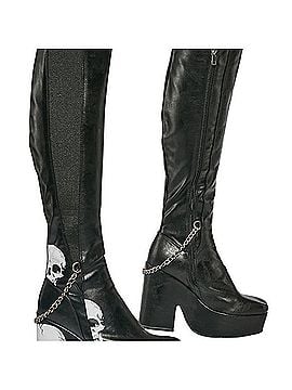 Lamoda Carnation Skull Boots (view 1)