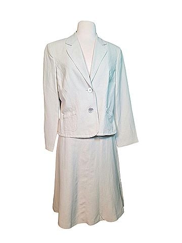 Jones Wear 2-Piece Blazer &amp; Skirt Suit Set Silk Skirt (view 1)