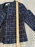 Calvin Klein 86% Polyester 6% Acrylic 4% Rayon 4% Nylon 100% Polyester Tweed Blue Jacket Size 10 (petite) - photo 7