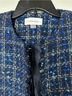 Calvin Klein 86% Polyester 6% Acrylic 4% Rayon 4% Nylon 100% Polyester Tweed Blue Jacket Size 10 (petite) - photo 3
