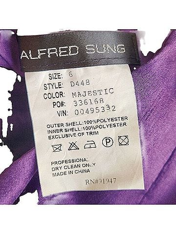 Alfred Sung D448 Cocktail Dress (view 2)