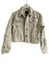 Forever 21 100% Cotton Graphic Ivory Denim Jacket Size M - photo 1