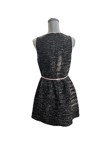 The Limited Tweed Bow Belted Fit and Flare Dress Cocktail Dress (view 2)