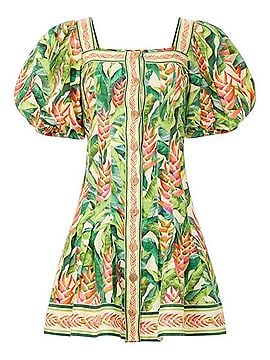 FARM Rio Heli Leaves Casual Dress (view 1)
