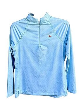 PETER MILLAR LACC 123rd U.S. Open Quarter Zip Golf Pullover Long Sleeve T-Shirt (view 1)