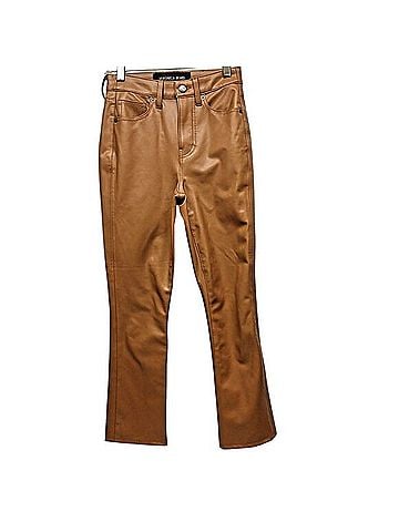 Veronica Beard Carly Kick Faux Leather Pants (view 2)