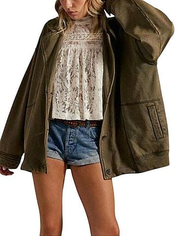 Free People Home Office Button Cardigan Blazer (view 2)