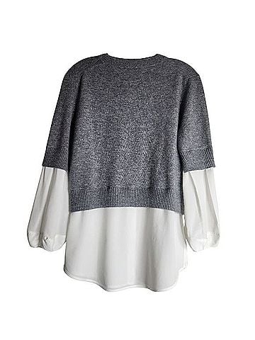 Brochu Walker The Ebella Layered Crew Sweater Pullover Sweater (view 2)