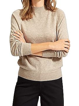 Everlane The Cashmere Raglan Mockneck Cashmere Pullover Sweater (view 1)