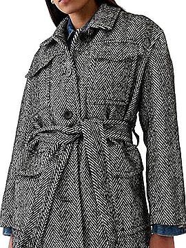 Gap Herringbone Belted Utility Jacket Jacket (view 1)