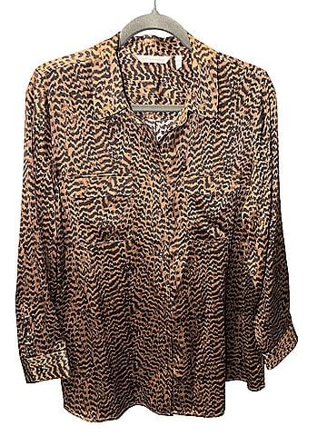 Soft Surroundings Silk Button-Down Shirt (view 1)