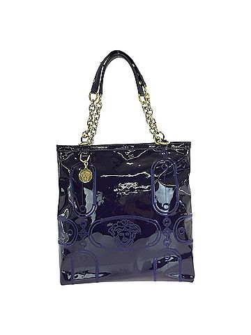 Versace Versace Medusa Tote Bag Shoulder Purple Enamel Women's VERSACE (view 1)