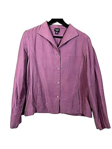 Eileen Fisher Silk Button Down Top Jacket Silk Blazer (view 1)