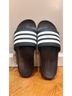 Adidas Black White Flip Flops Size 11 - photo 3