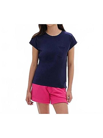 Hatley Ella Relaxed Tee in Patriot Blue (view 2)