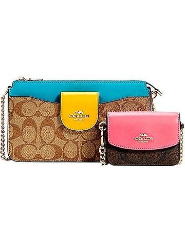 Coach Poppy ColorBlock Crossbody and Card Case Crossbody Bag (view 1)