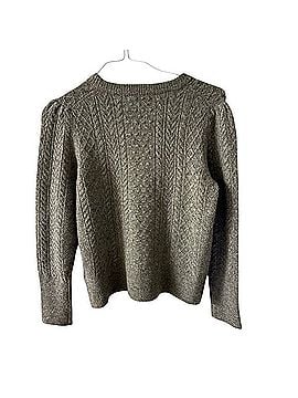 J.Crew Stretch Merino Wool Cable Knit Wool Pullover Sweater (view 2)