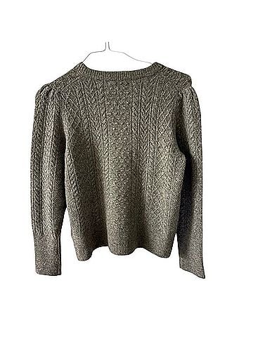 J.Crew Stretch Merino Wool Cable Knit Wool Pullover Sweater (view 2)
