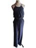 Joie 100% Silk Blue Jumpsuit Size S - photo 4