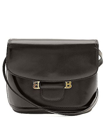 Bally Bally BALLY Bag Shoulder Double B Leather Dark Brown (view 2)