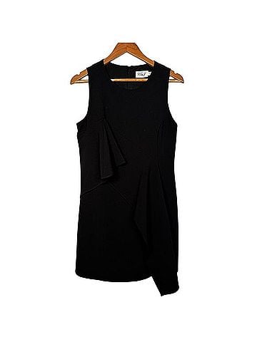 Eliza J Asymmetrical Ruffle Sheath Dress Cocktail Dress (view 1)