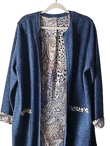Chico's Long Line Cardigan Duster Cardigan (view 2)
