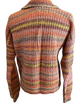 Something Navy Striped Polo Pullover Sweater (view 2)
