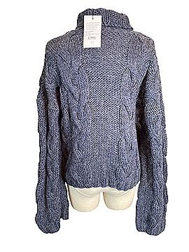 Something Navy Chunky Kint Pullover Sweater (view 2)