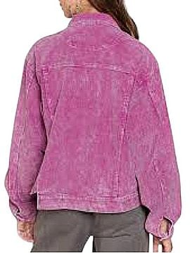 Pol Mineral Washed Corduroy Trucker Jacket Trenchcoat (view 2)