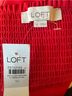 Loft 8 100% Polyester Red Tank Top Size 10 - photo 7