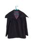Hilary Radley 100% Wool 100% Polyester Solid Black Coat Size 6 - photo 1
