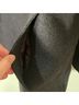 Hilary Radley 100% Wool 100% Polyester Solid Black Coat Size 6 - photo 9