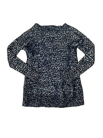 Rock & Republic Metallic Vneck Eyelash Sweater Pullover Sweater (view 2)