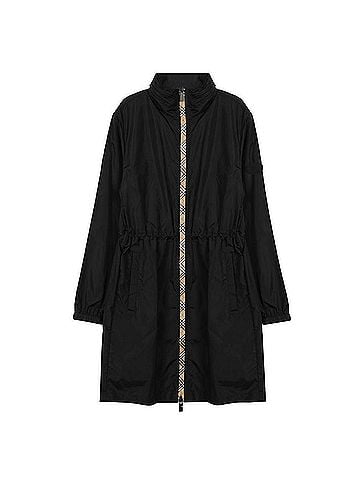 Burberry Long Checker Tape Nylon Parka (view 1)