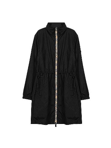 Burberry Long Checker Tape Nylon Parka (view 2)