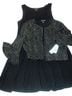 Perceptions Black Gold Cocktail Dress Size XL - photo 1