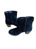 Taos 100% Suede Solid Black Heels Size 7 - photo 5