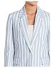 L'Agence Stripes Blue White Blazer Size 2 - photo 2
