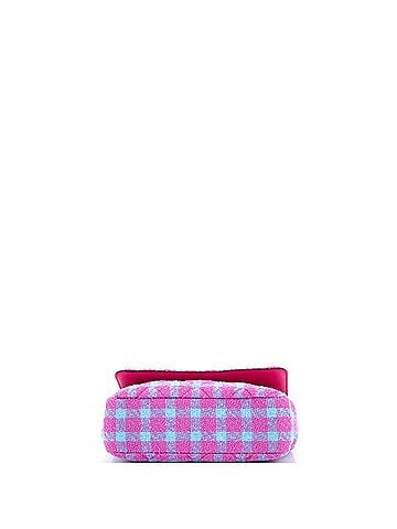 Versace Medusa Icon Chain Flap Bag Quilted Tweed East West (view 2)