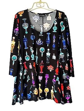 Attitudes by Renee 3/4 Sleeve Top (view 1)