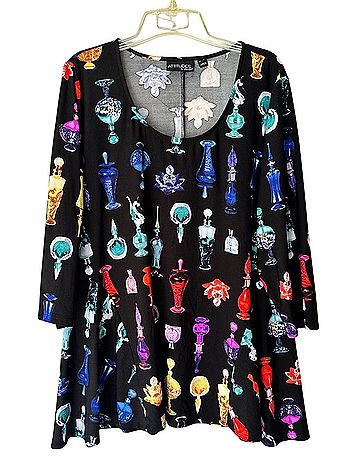 Attitudes by Renee 3/4 Sleeve Top (view 1)