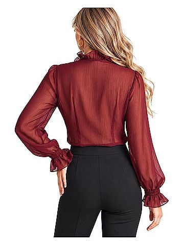 Alice + Olivia Long Sleeve Blouse (view 2)