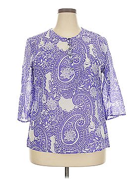 Doncaster Collection Doncaster Collection 3/4 Sleeve Blouse (view 1)