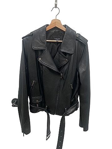 Universal Standard Leeron Leather Jacket (view 1)