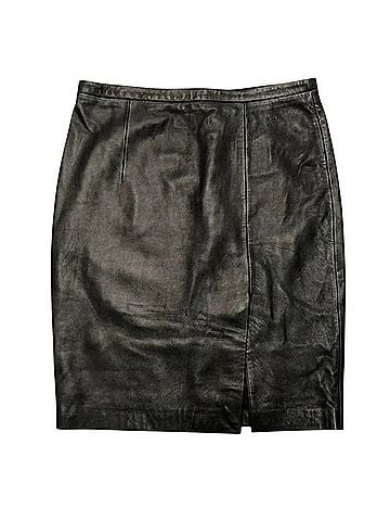 Michael Kors Leather Skirt (view 1)