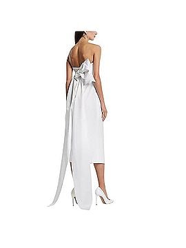 Express Strapless Bow Back Midi Dress Cocktail Dress (view 2)