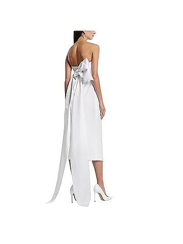 Express Strapless Bow Back Midi Dress Cocktail Dress (view 2)