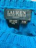 Ralph Lauren Black Label 100% Cotton Blue Pullover Sweater Size M (petite) - photo 3